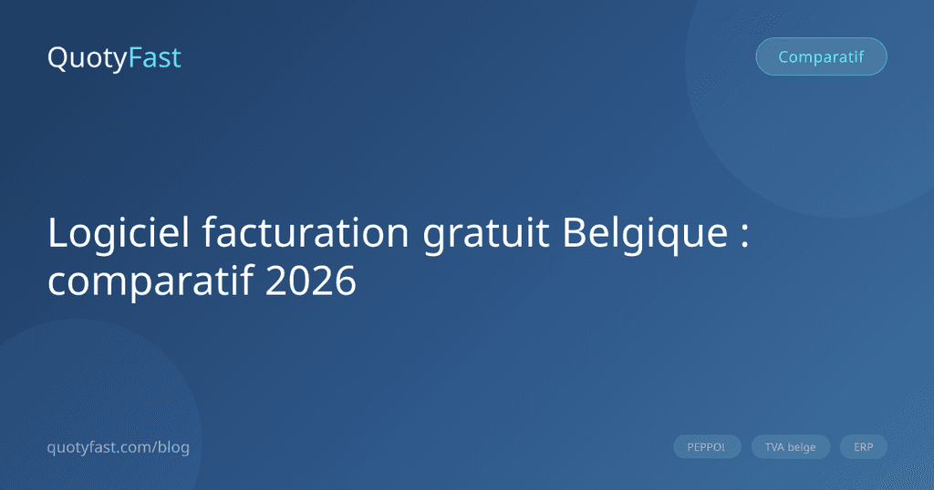 Comparatif logiciel facturation gratuit Belgique